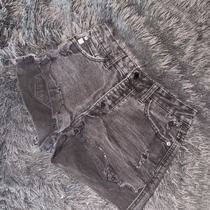 Just USA Charcoal Denim Shorts